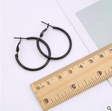 Load image into Gallery viewer, Earrings Charm Pink Blue Black White Multicolor Matte Circle Shiny Crystal Big Earrings Fashion Jewelry Women's New Design