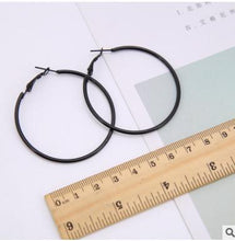 Load image into Gallery viewer, Earrings Charm Pink Blue Black White Multicolor Matte Circle Shiny Crystal Big Earrings Fashion Jewelry Women's New Design