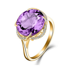 Load image into Gallery viewer, WEGARSTI 925 Silver Jewelry For Women With pointed Navy Round Pueple Yellow Stone Fine Jewelry Engagement Valentine's Gifts