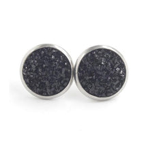 Load image into Gallery viewer, Fnixtar 12mm 100% Stainless Steel Shinning Resin Stud Earring for Women Top Quality Fashion Earrings Party Ear Jewelry