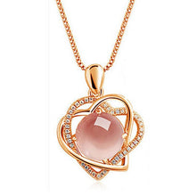 Load image into Gallery viewer, WEGARSTI 6 Colors 925 Silver Jewely Hear Charm Pendant Necklaces for Women New Fashion Jewely New Fashion Fine Jewelry Gift