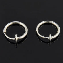 Load image into Gallery viewer, New LNRRABC 2pcs Invisible No Ear Hole Earrings Clip Nose Ring Belly Button Ring For Punk Wind Jewelry Accessories